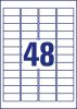 Avery átlátszó címzés címke 45,7x21,1mm - J4720-25