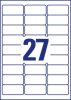 Avery átlátszó címzés címke 63,5x29,6 mm - J4721-25