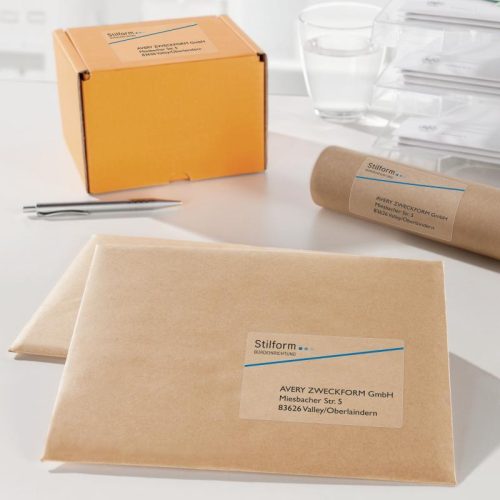 Avery átlátszó címzés címke 63,5x38,1mm - J8560-25