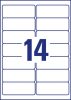 Avery átlátszó címzés címke 99, x38,1mm - J8563-25