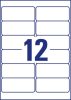 Avery átlátszó címzés címke 99,1x42,3mm - L4772-25