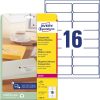 Avery átlátszó címzés címke 99,1x33,9mm - L7562-25