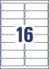 Avery átlátszó címzés címke 99,1x33,9mm - L7562-25