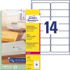 Avery átlátszó címzés címke DL borítékra  99,1x38,1mm - L7563-25