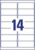Avery átlátszó címzés címke DL borítékra  99,1x38,1mm - L7563-25