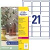 Avery víztiszta átlátszó címke 63,5x38,1mm - L7782-25