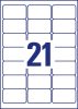Avery víztiszta átlátszó címke 63,5x38,1mm - L7782-25