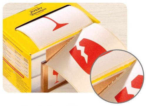 Avery piktogram Törékeny, óvatosan kezelendő! 74x100mm (7251)