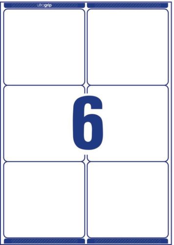 Avery fehér öntapadó csomag címke 99,1x93,1mm - L7166-100