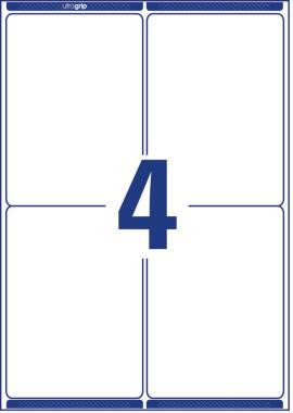 Avery fehér öntapadó csomag címke 99,1x139mm - L7169-100