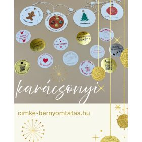 BÉRNYOMTATÁS - Karácsonyi címke 