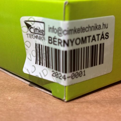 VOID 50x25mm biztonsági nyomothagyó címke - bérnyomtatás, sorszámozás