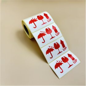   100x60mm termál transzfer címke 1000 db/40gy - TÖRÉKENY piktogram