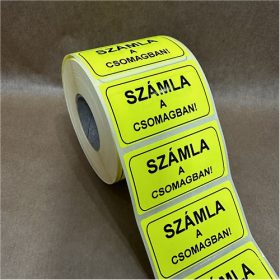   70x40mm termál transzfer címke 1000 db/40gy CITROM - SZÁMLA A CSOMAGBAN