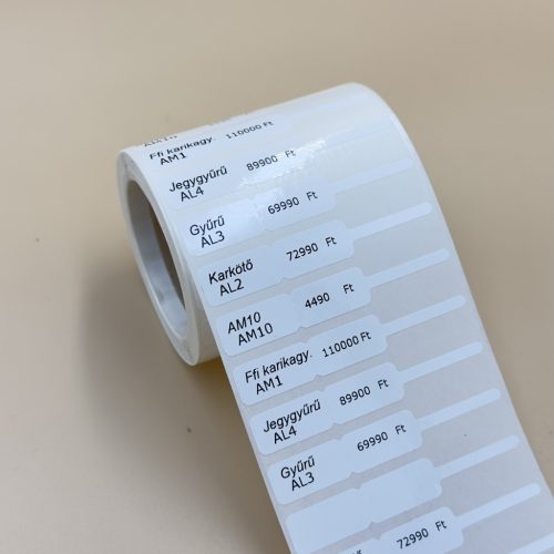 Bérnyomtatás - ÉKSZERCÍMKE fekete vagy arany nyomattal 