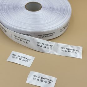   Bérnyomtatás  - Textil címke - SZATÉN bevarrható címke 