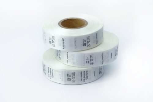 Bérnyomtatás - Textil címke - SZATÉN bevarrható címke 