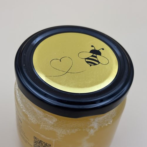 Bérnyomtatás  - átlátszó címkére - Méz címke  - EGYEDI CÍMKE nyomtatás