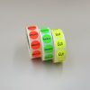 Bérnyomtatás - 38 mm színes körcímkére FLUO alapon - 1 szín fekete 