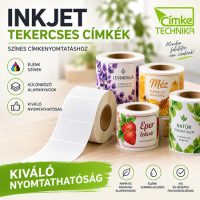 INKJET tekercses címkék