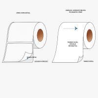 LINERLESS hordozó nélküli THERMO címke
