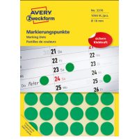 AVERY jelölőcímke, körcímke